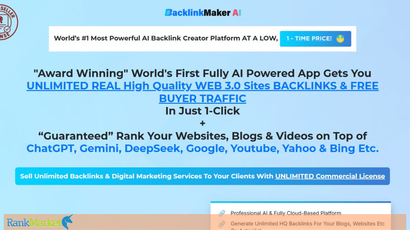 Backlinkmaker Ai Homepage
