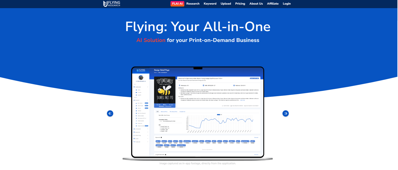 homepage-of-flying-research-pod-research-tool