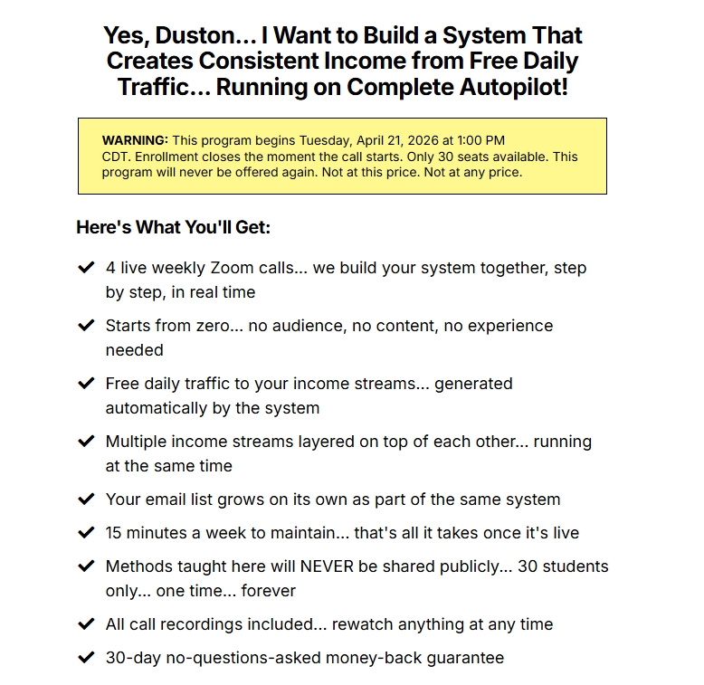 Publishing Profits Machine 4 week coaching program benefits and autopilot income system