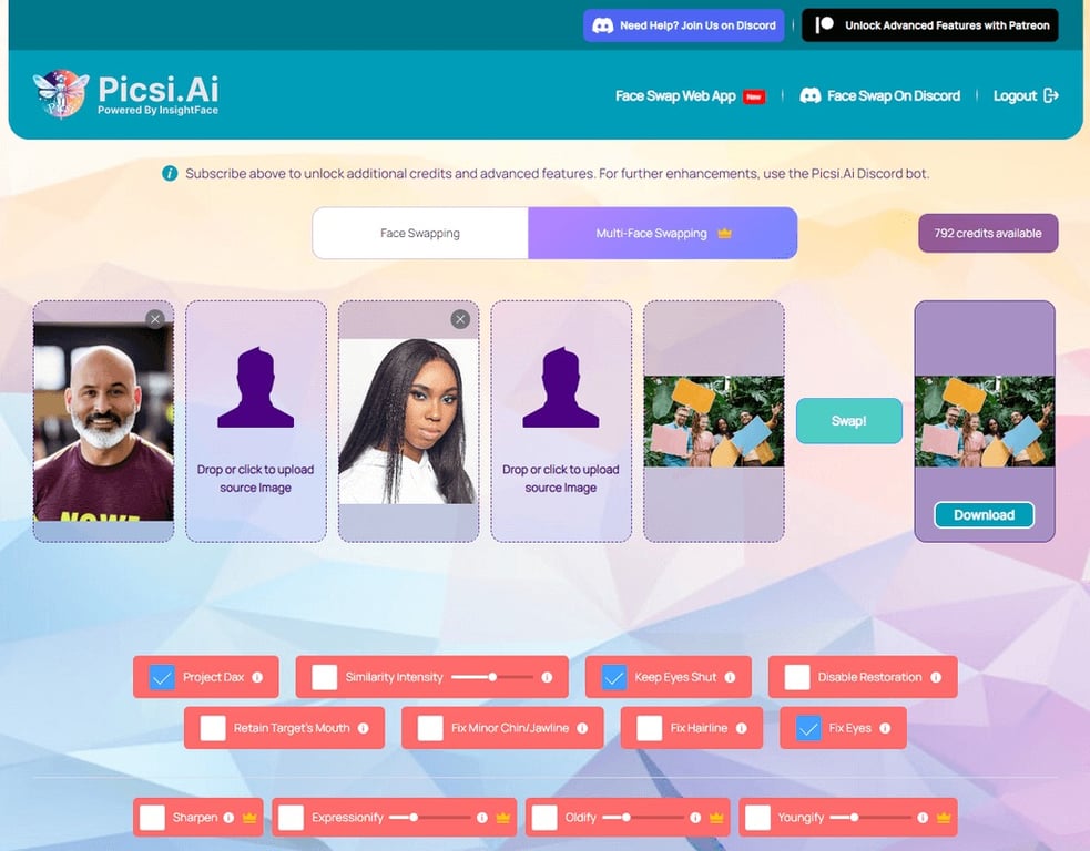 Screenshot of Picsi.Ai's user interface on the browser