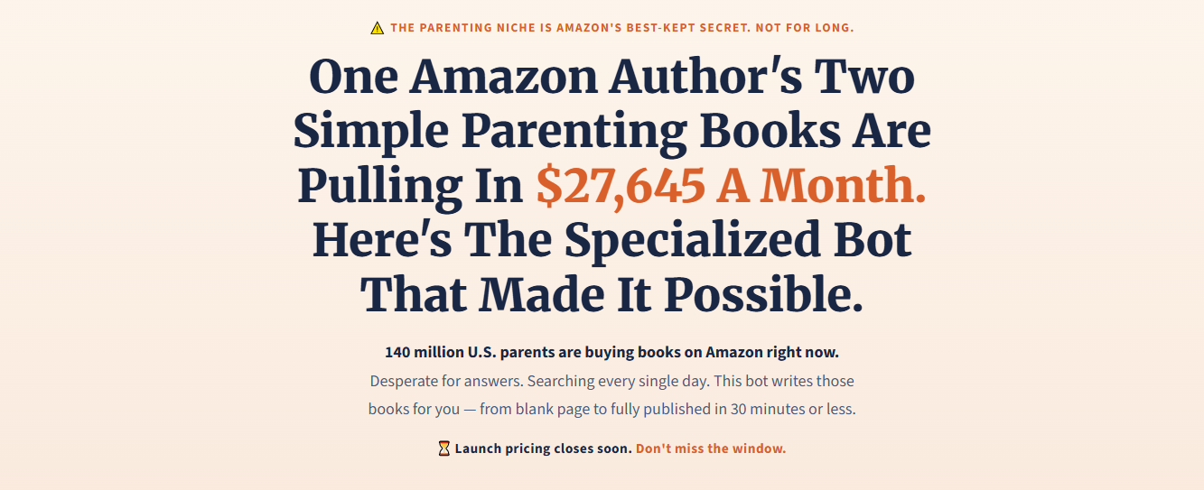 parenting-royalties-bot-homepage-software-dashboard-interface