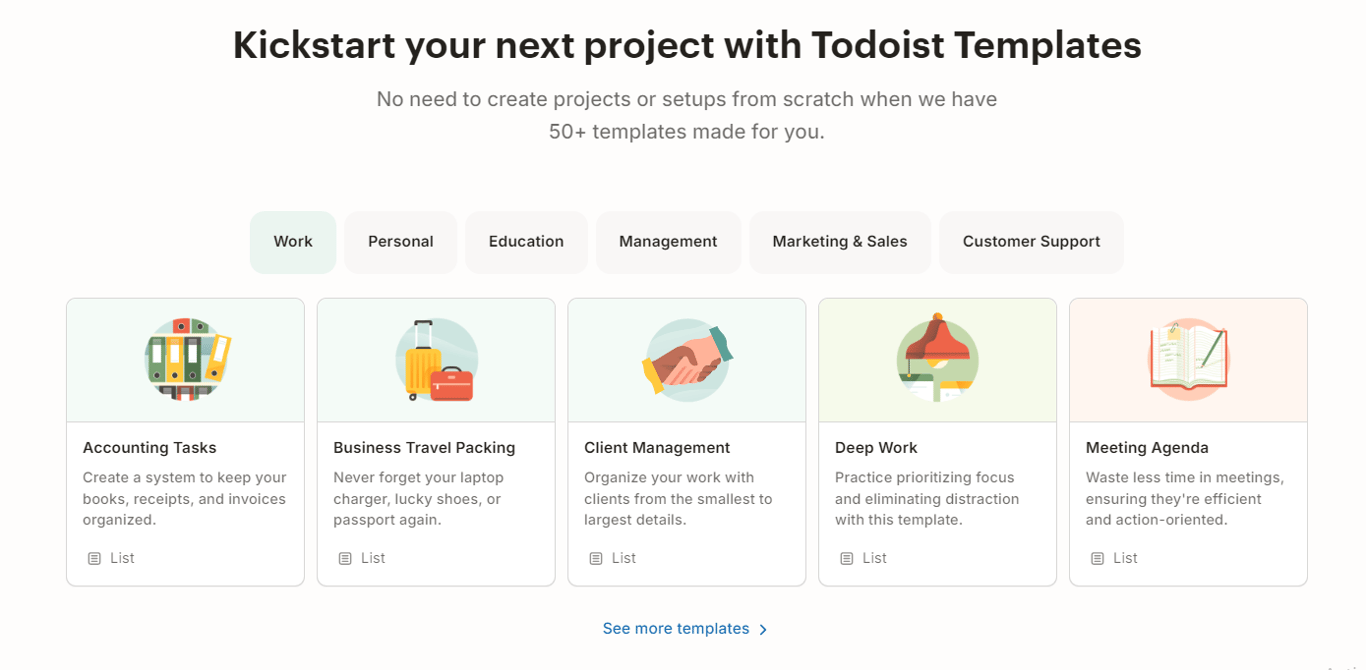 Todoist features
