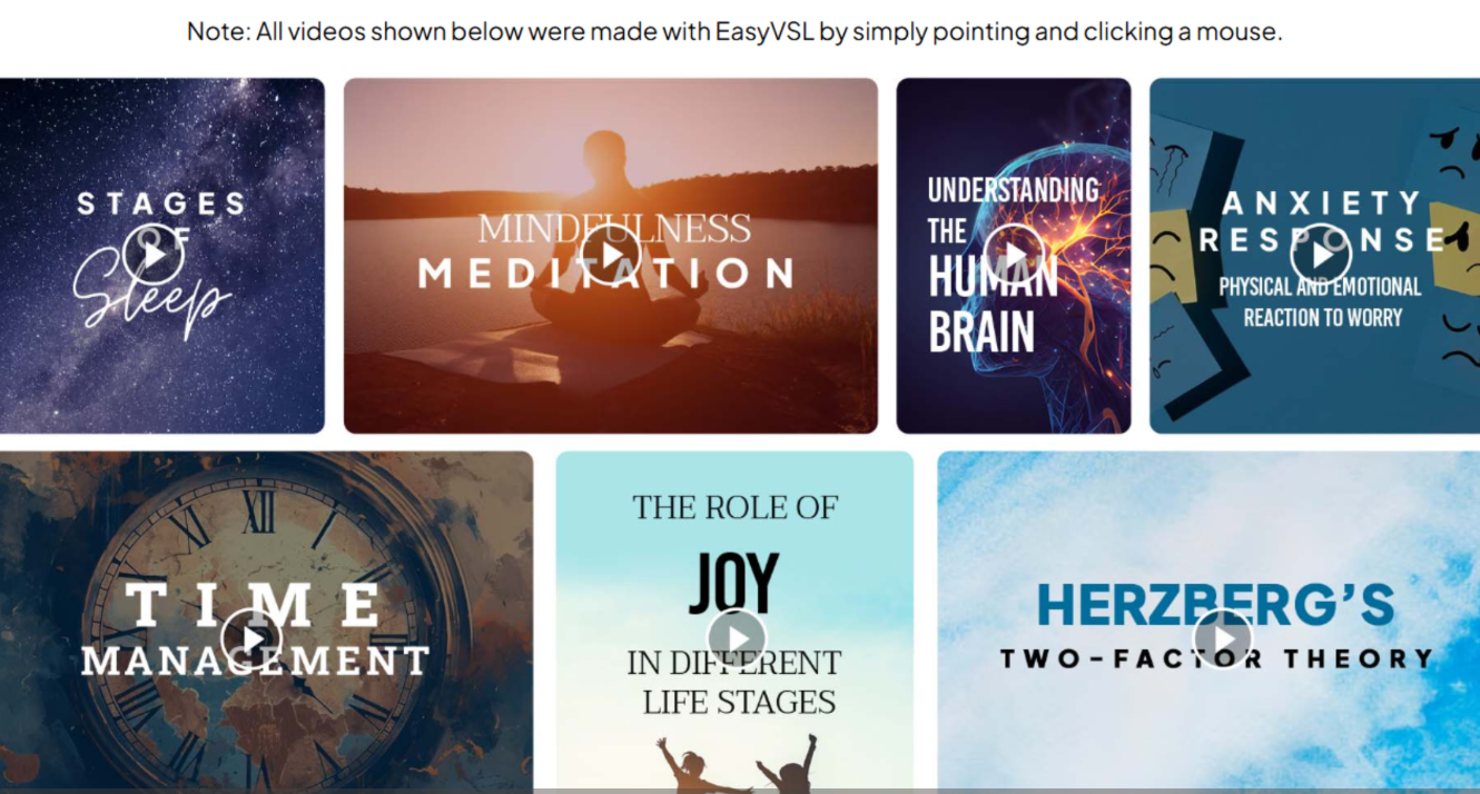 EasyVSL Features Demonstration