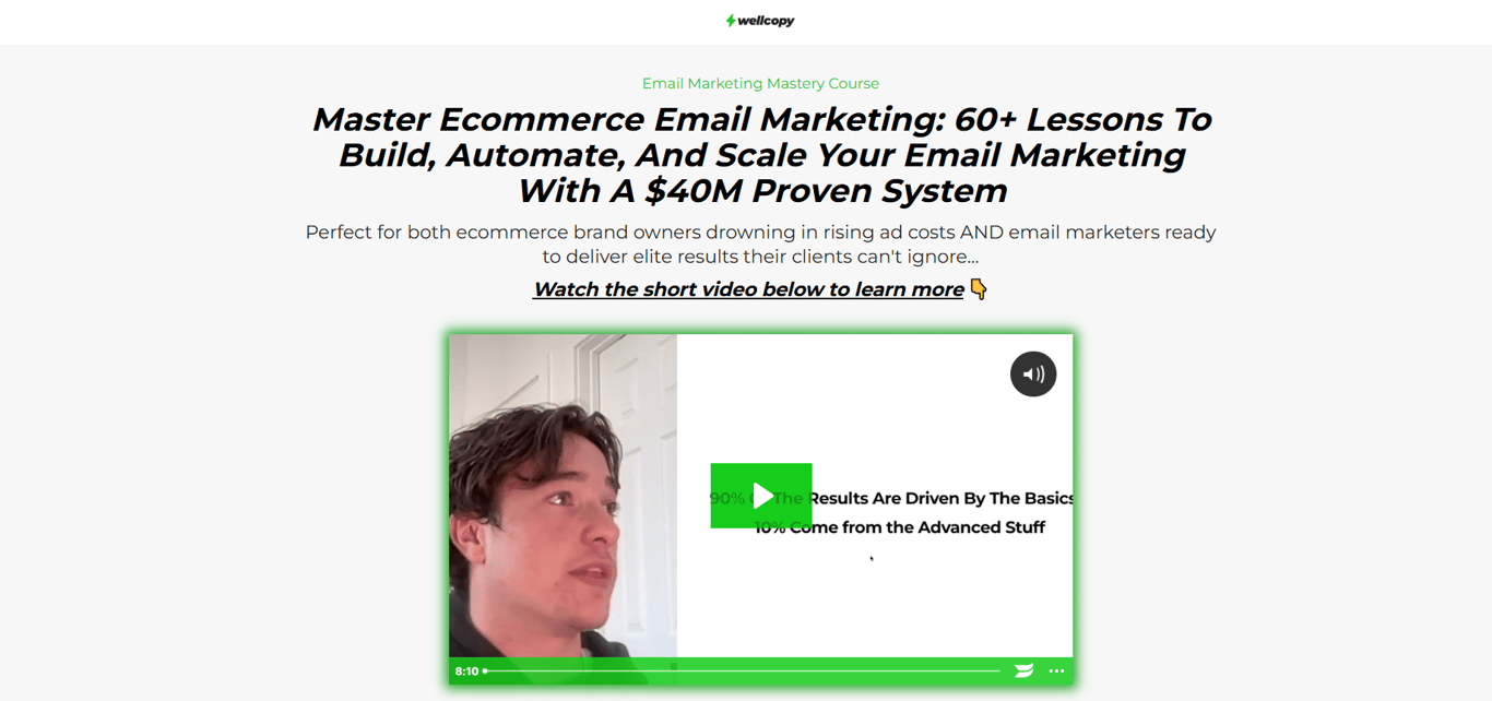ecommerce-email-mastery-max-sturtevant-homepage-email-marketing-course