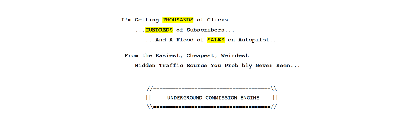 Underground -Commission- Engine- course -homepage