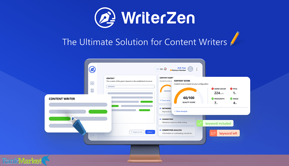 Official Writerzen Homepage Showcasing Seo Optimization Features