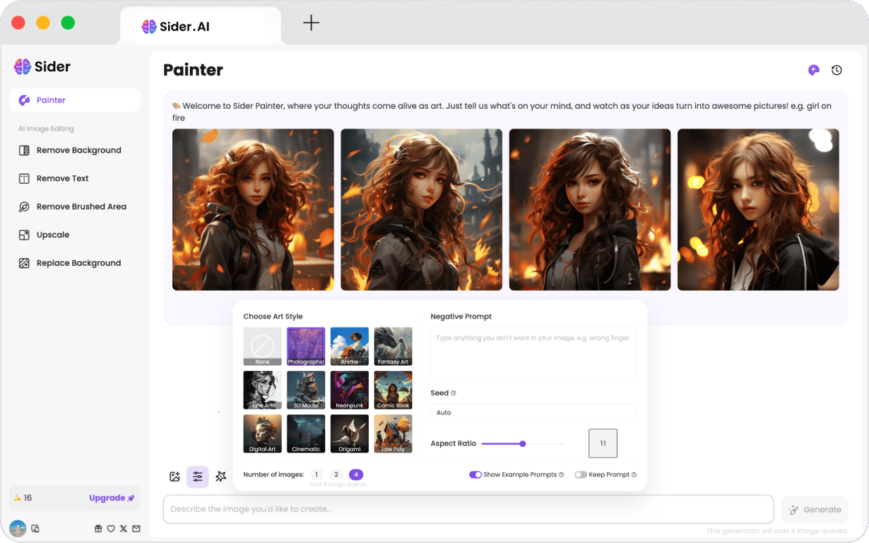 Sider AI features