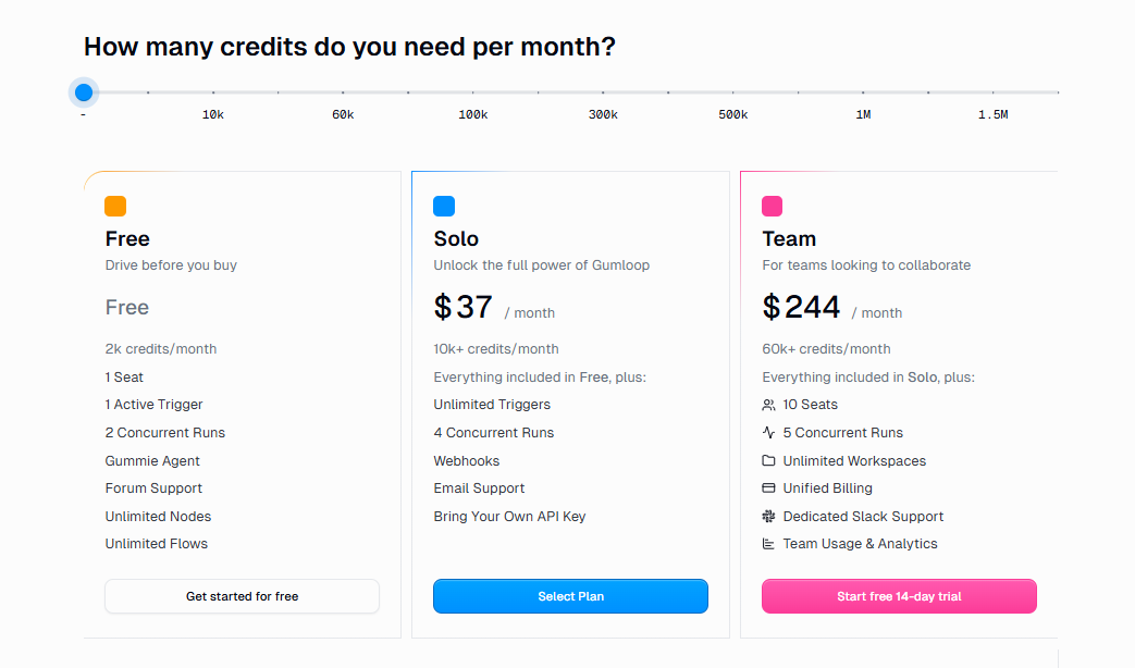 Gumloop -Pricing