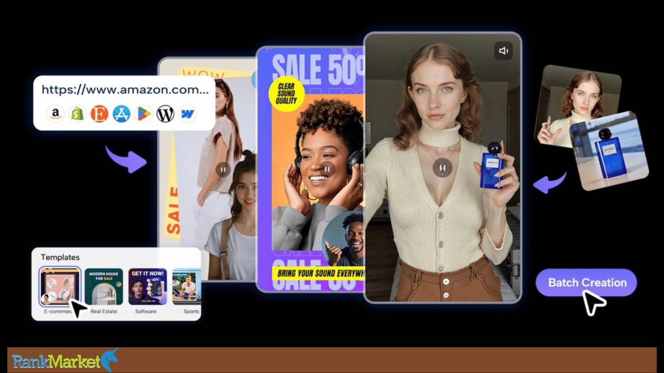 Create Video Ads From Urls, Product Images, And Templates To Expand Your Campaign Strategy.