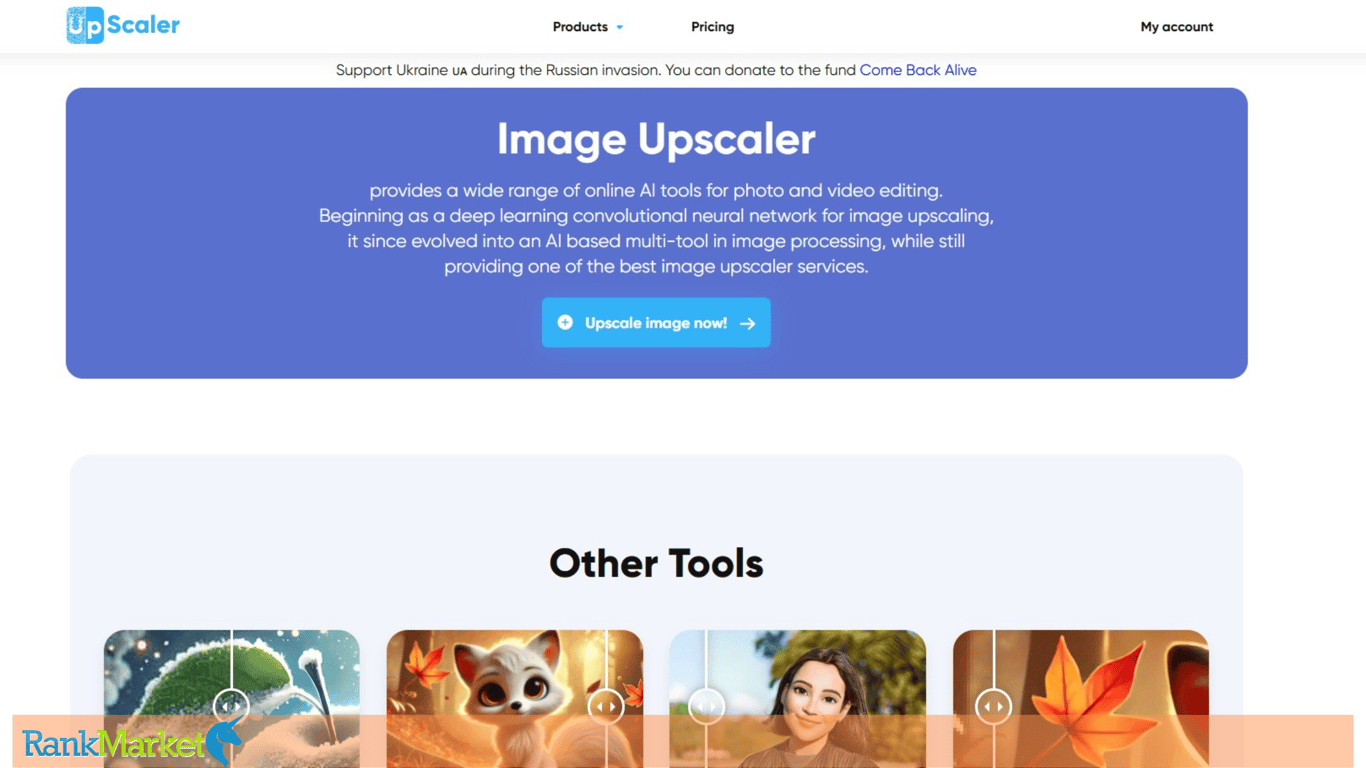 Image Upscaler Homepage - Ai Image Upscaling Platform