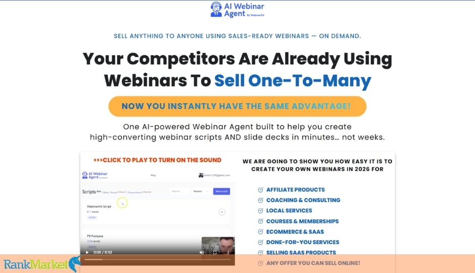 Ai Webinar Agent + Otos