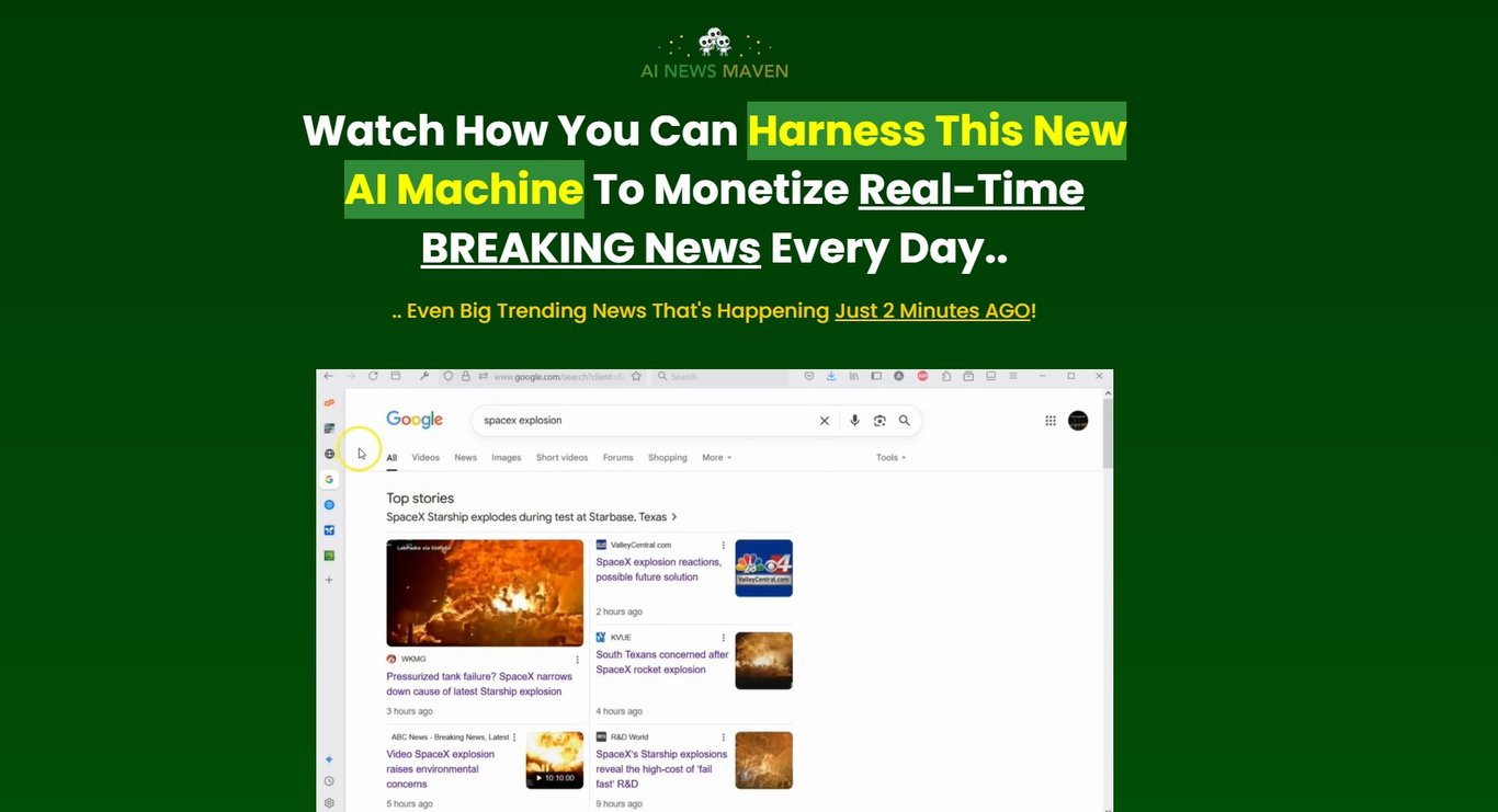AI NewsMaven Homepage