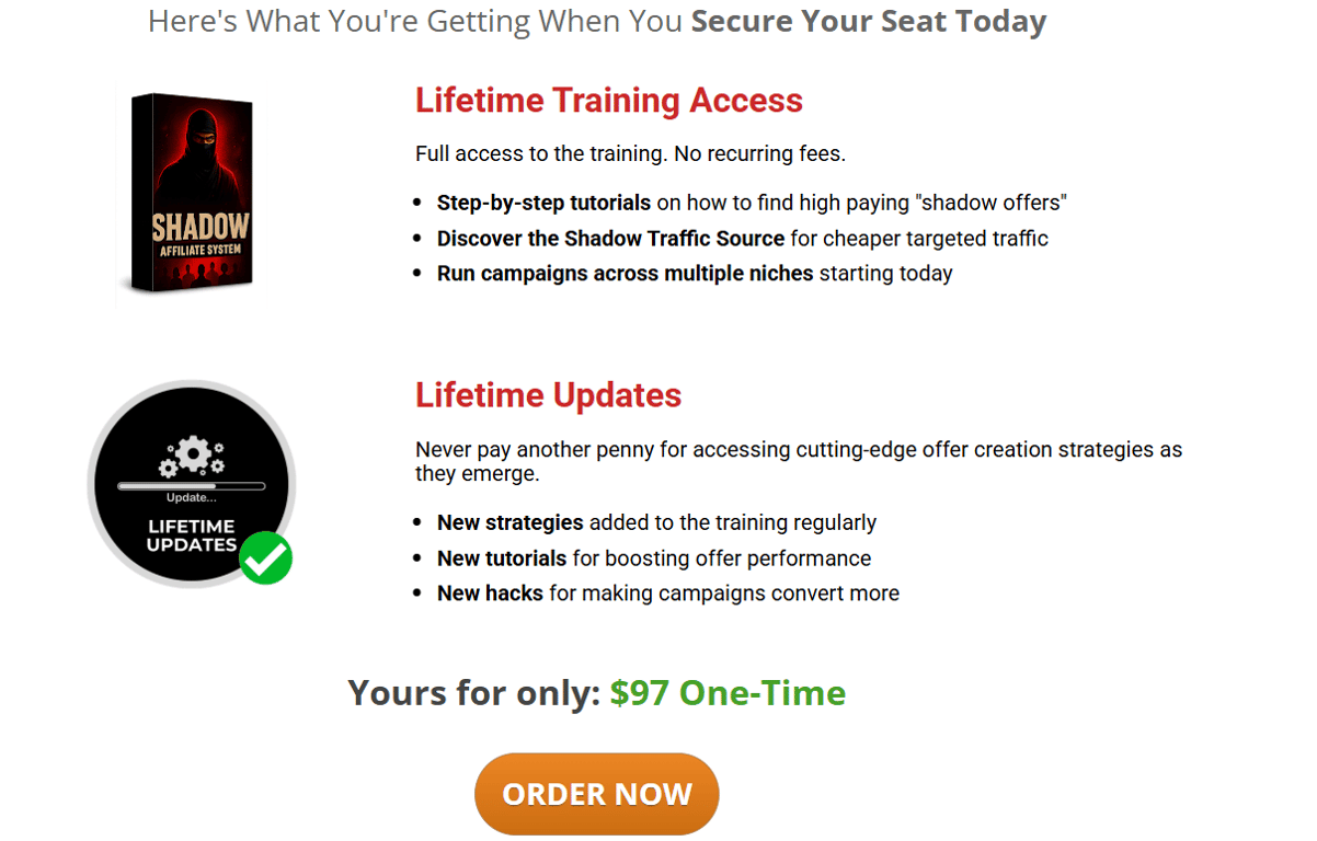 shadow-affiliate-system-checkout-notice-showing-one-time-payment-and-digital-product-notice
