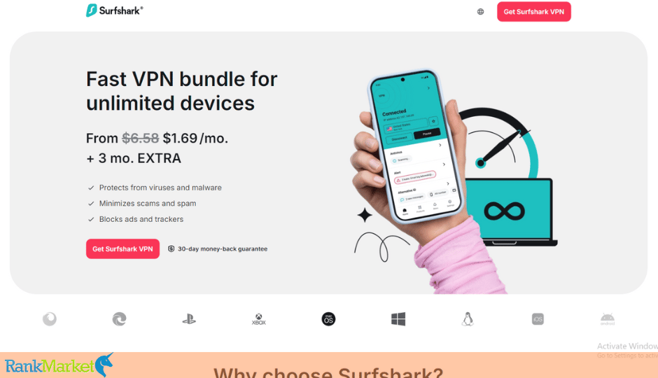 Surfshark Vpn App Interface