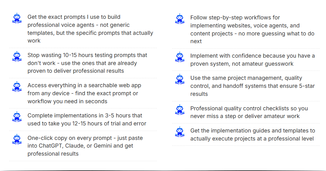 AI Tools Mastery Library internal dashboard showing ebooks mini courses templates workflows and professional checklists for AI project execution