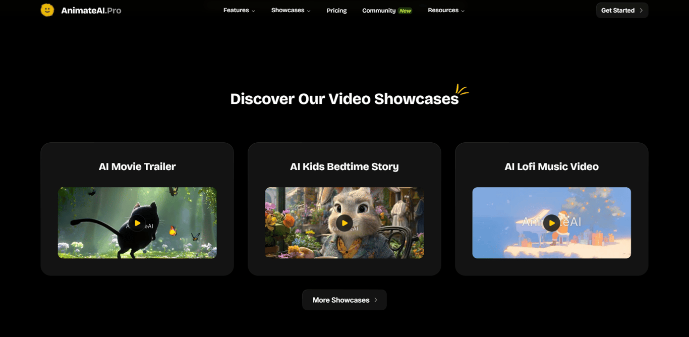 animateai-pro-video-showcases-covering-movie-trailer-kids-bedtime-story-and-lofi-music-video