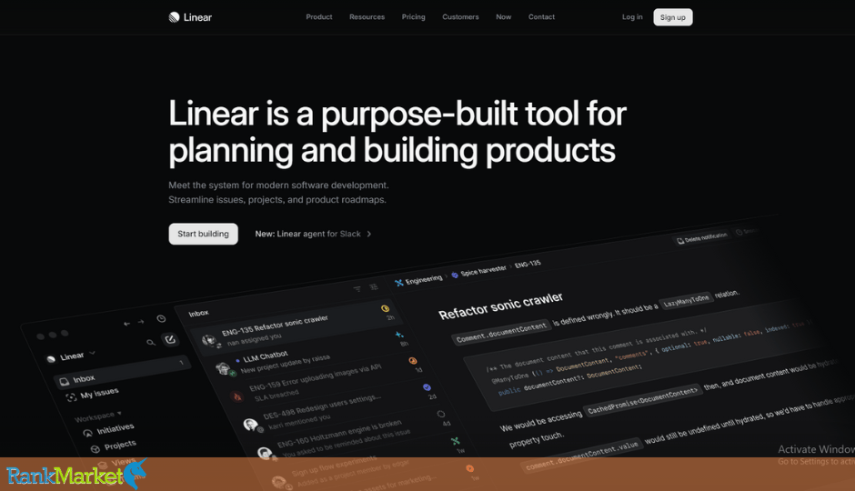 Linear Project Management Tool Interface