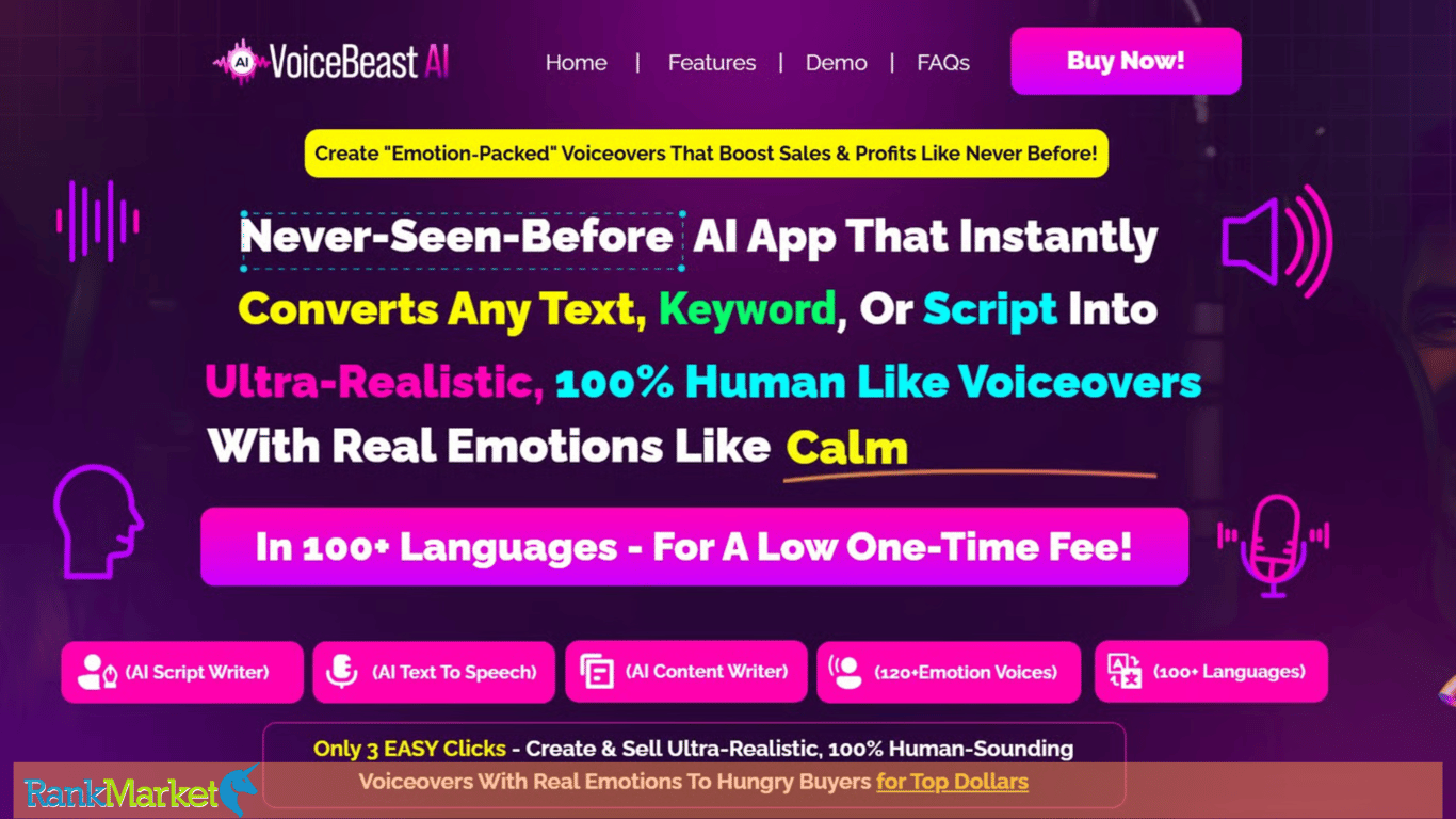 Voicebeast Ai Homepage