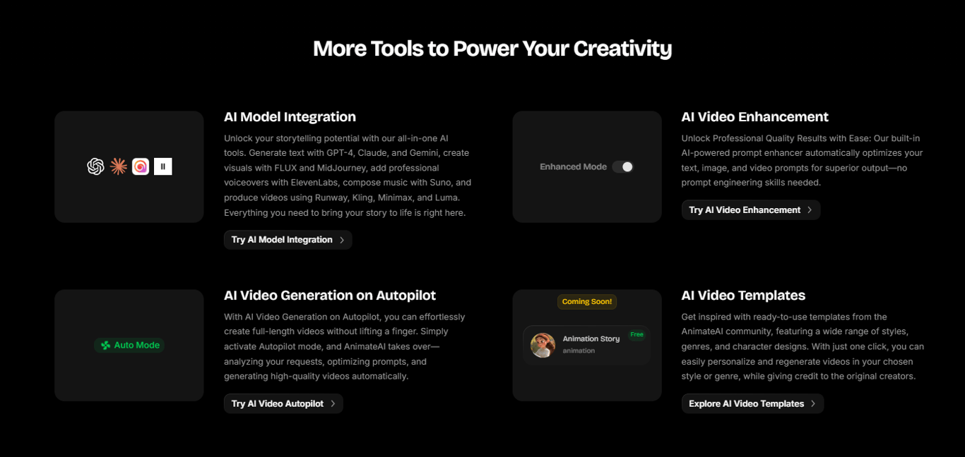 animateai-pro-features-including-ai-model-integration-autopilot-mode-and-video-enhancement