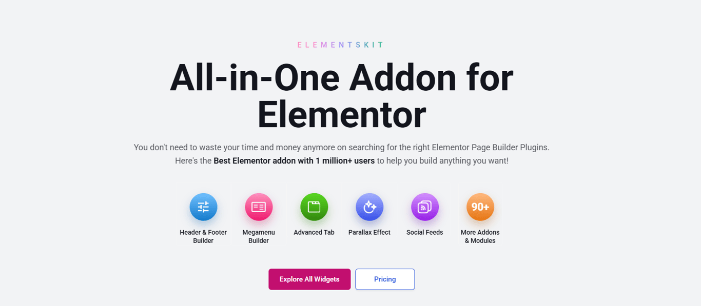 ElementsKit Elementor addon for advanced WordPress website design
