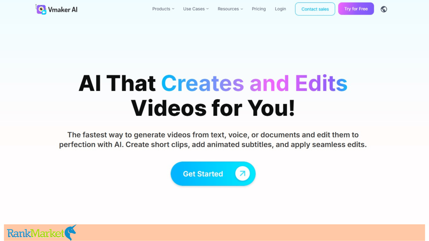 Vmaker Ai Home Ai Video Editor