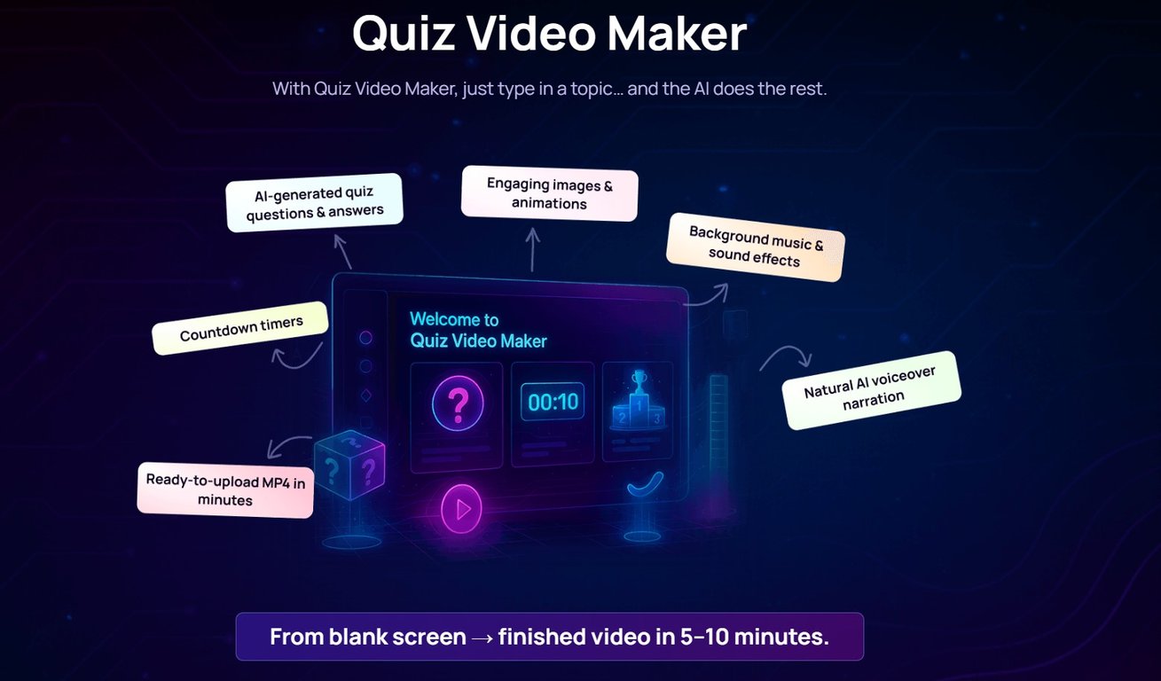 Quiz Video Maker + Otos
