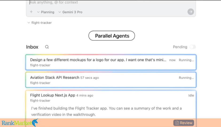 Google Antigravity Concept Features