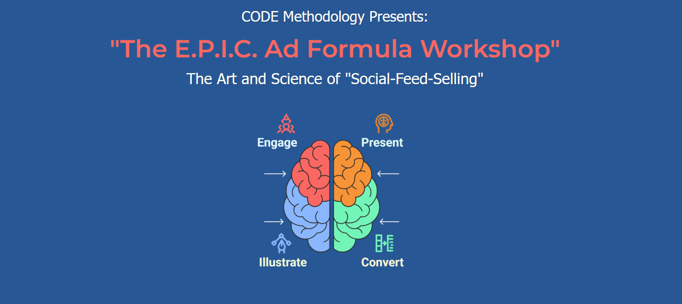 epic-ad-formula-workshop-code-methodology-engage-present-illustrate-convert