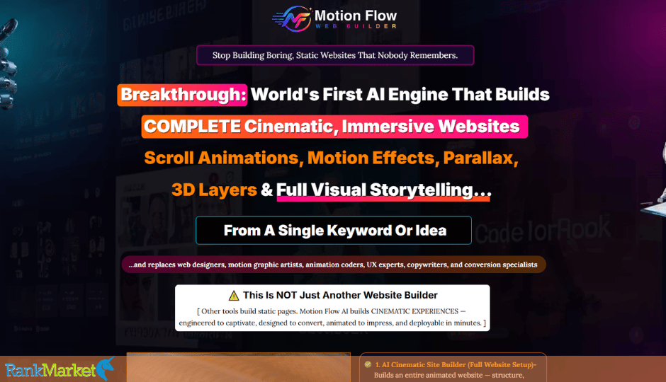 Motion Flow Web Builder + Otos