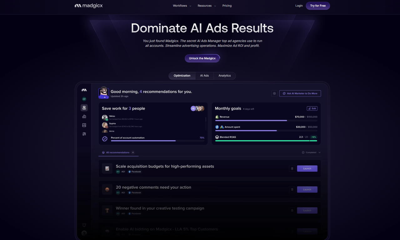Futurist-neon-purple-web-portal-header-displaying-integrated-performance-analytics-widgets