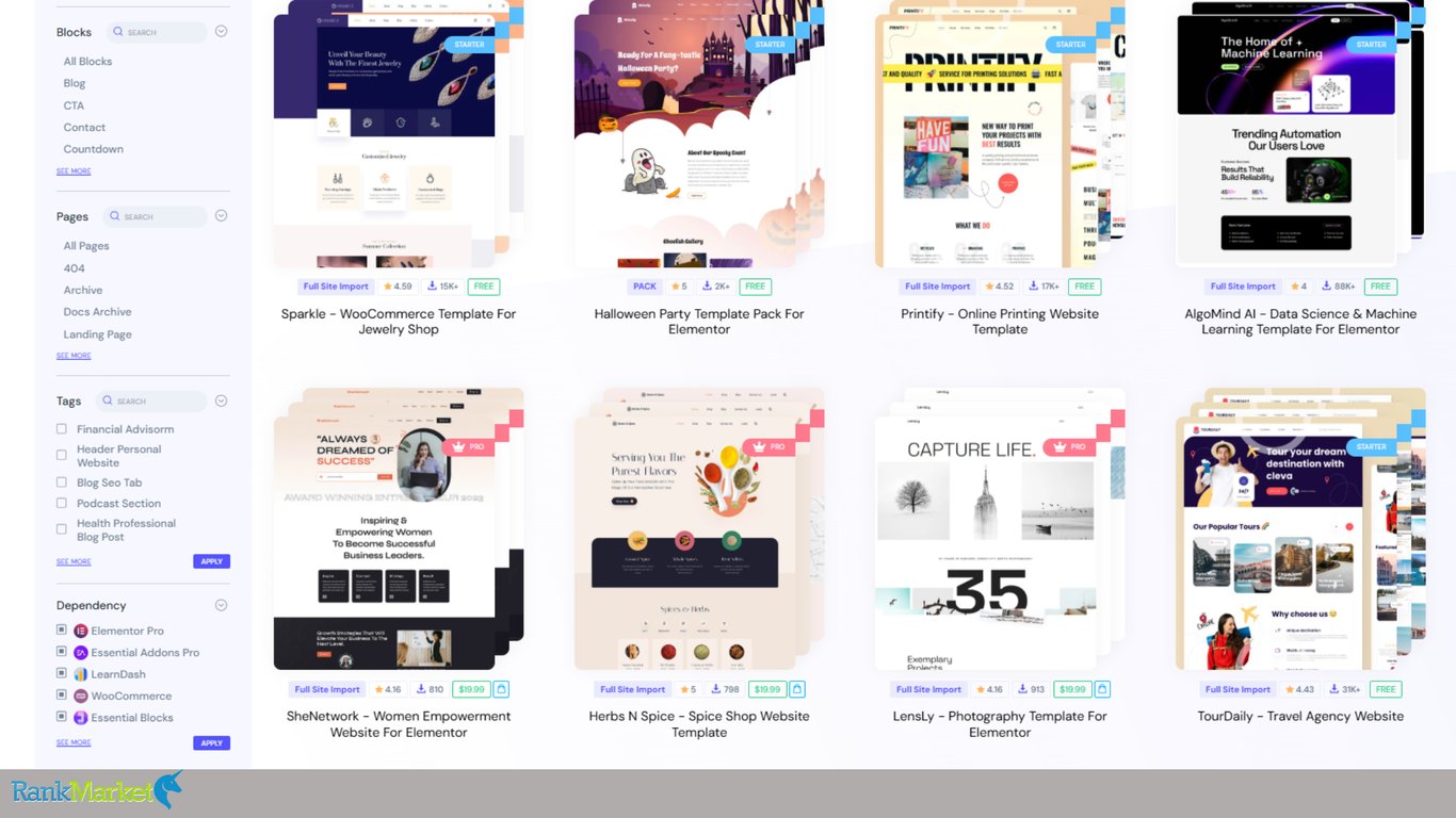 Templately-Templates-Collection-Diverse-Wordpress