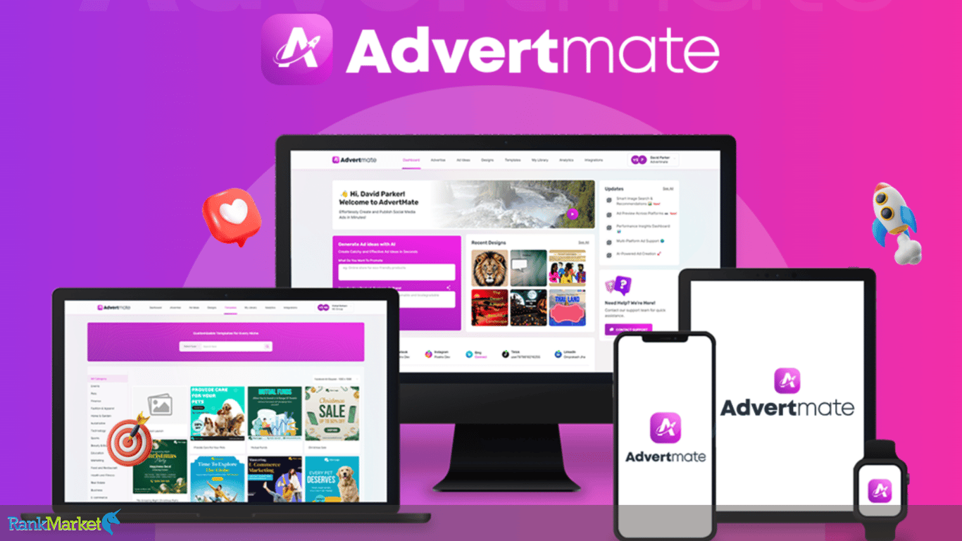 Advertmate Generates Ad Copy And Creatives For Multiple Networks Without User Input.