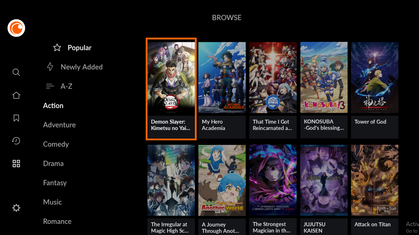 Crunchyroll features