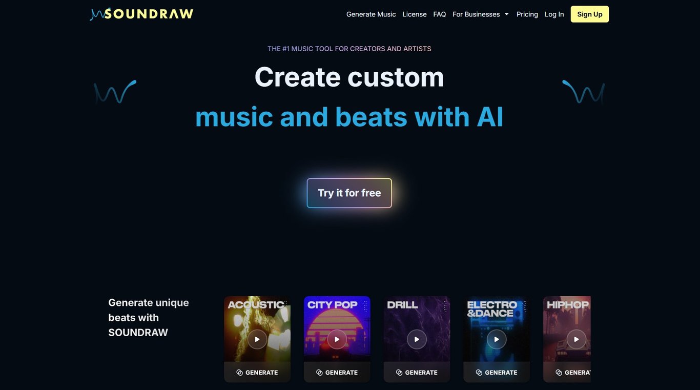 The official home of SOUNDRAW – the AI music maker.