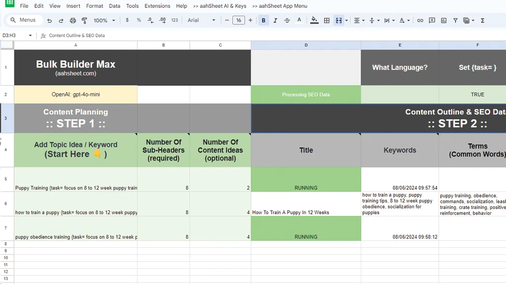 Aahsheet features