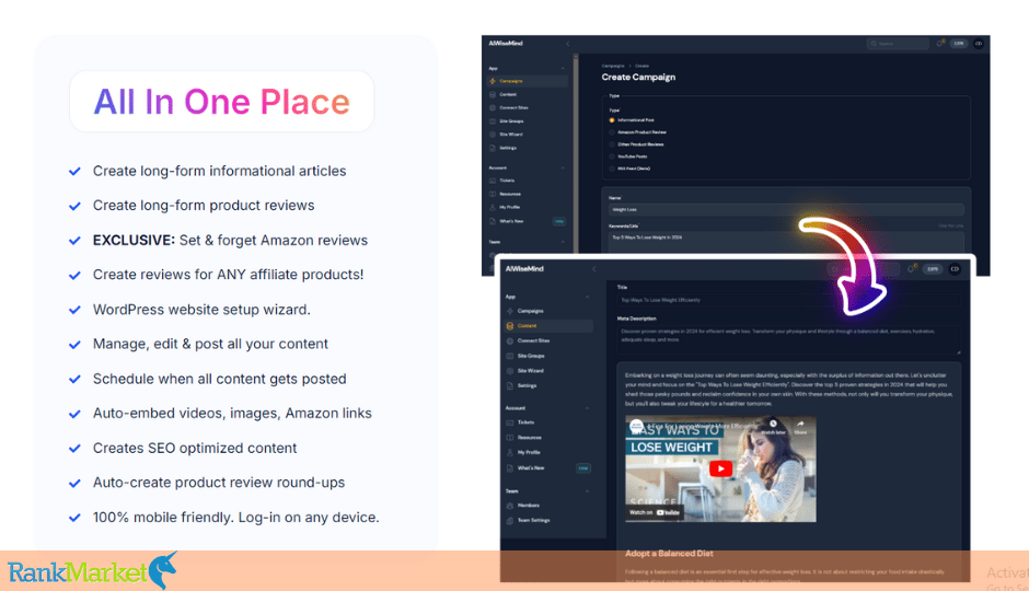 Aiwisemind Features