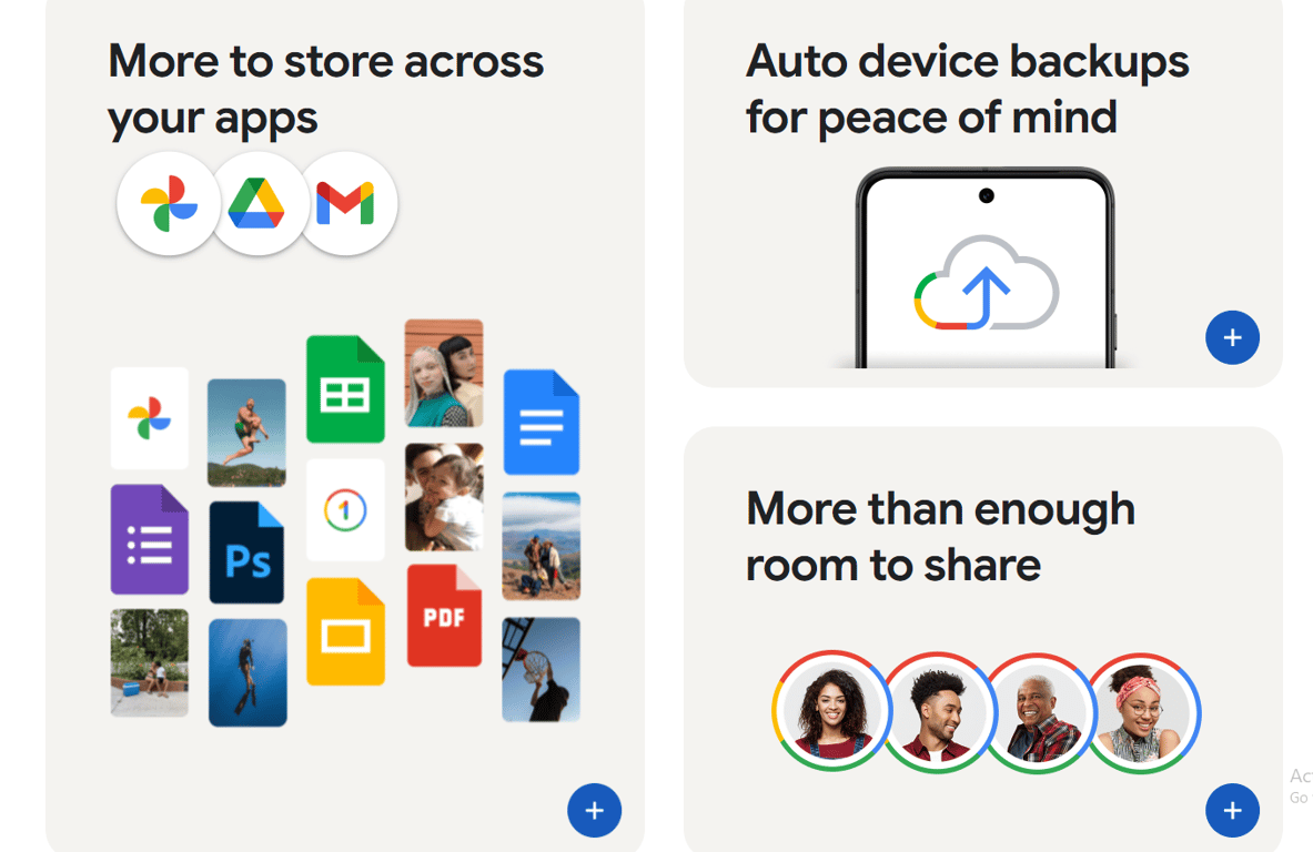 Google One features