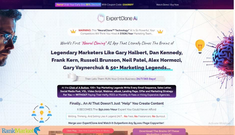 Expertclone Ai Homepage