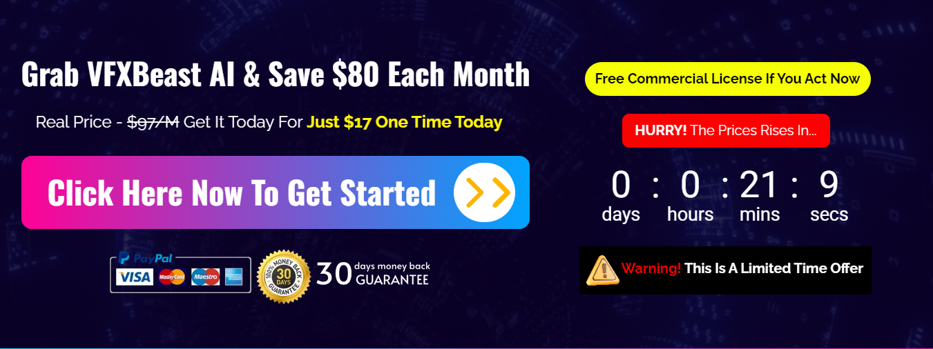 VFXBeast AI pricing