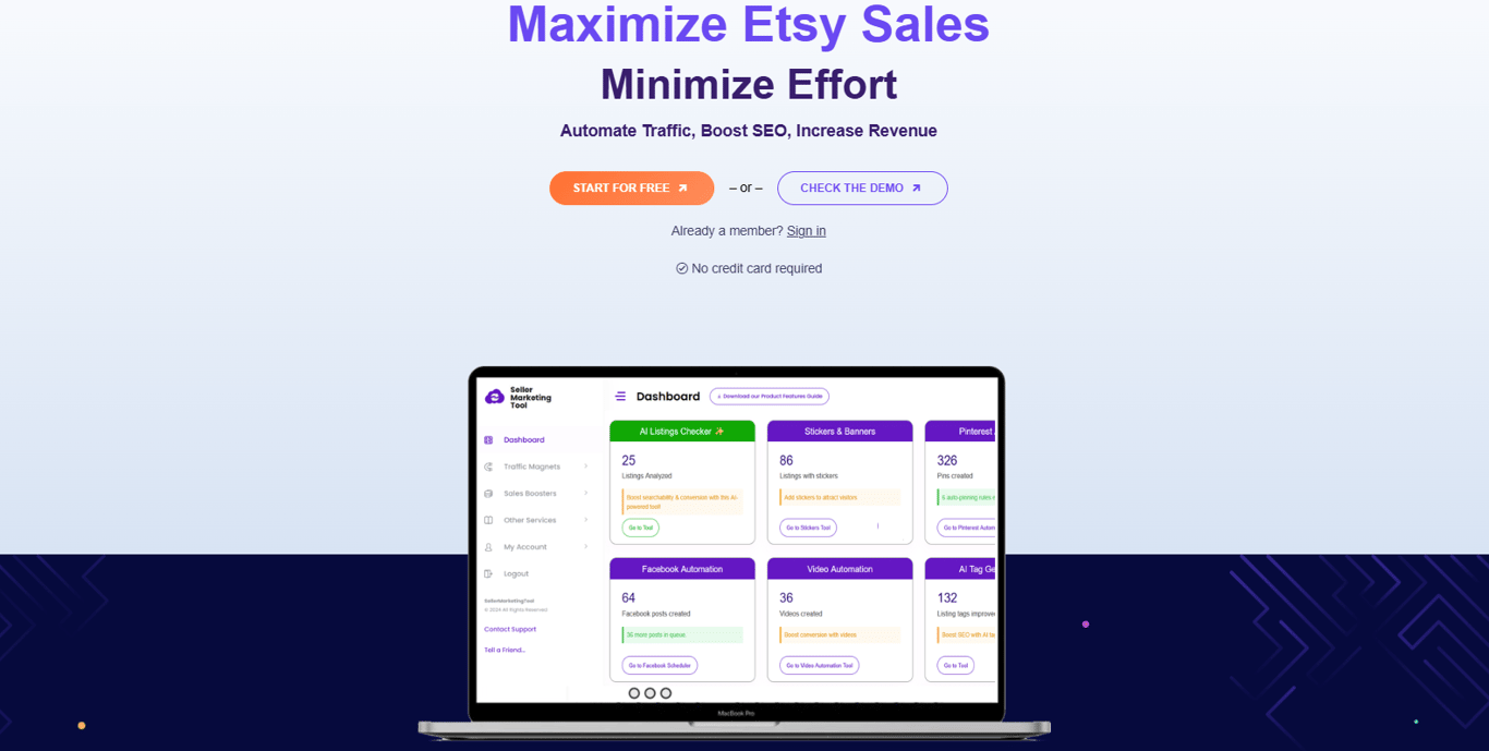 seller-marketing-tool-homepage-maximize-etsy-sales-minimize-effort-laptop-dashboard