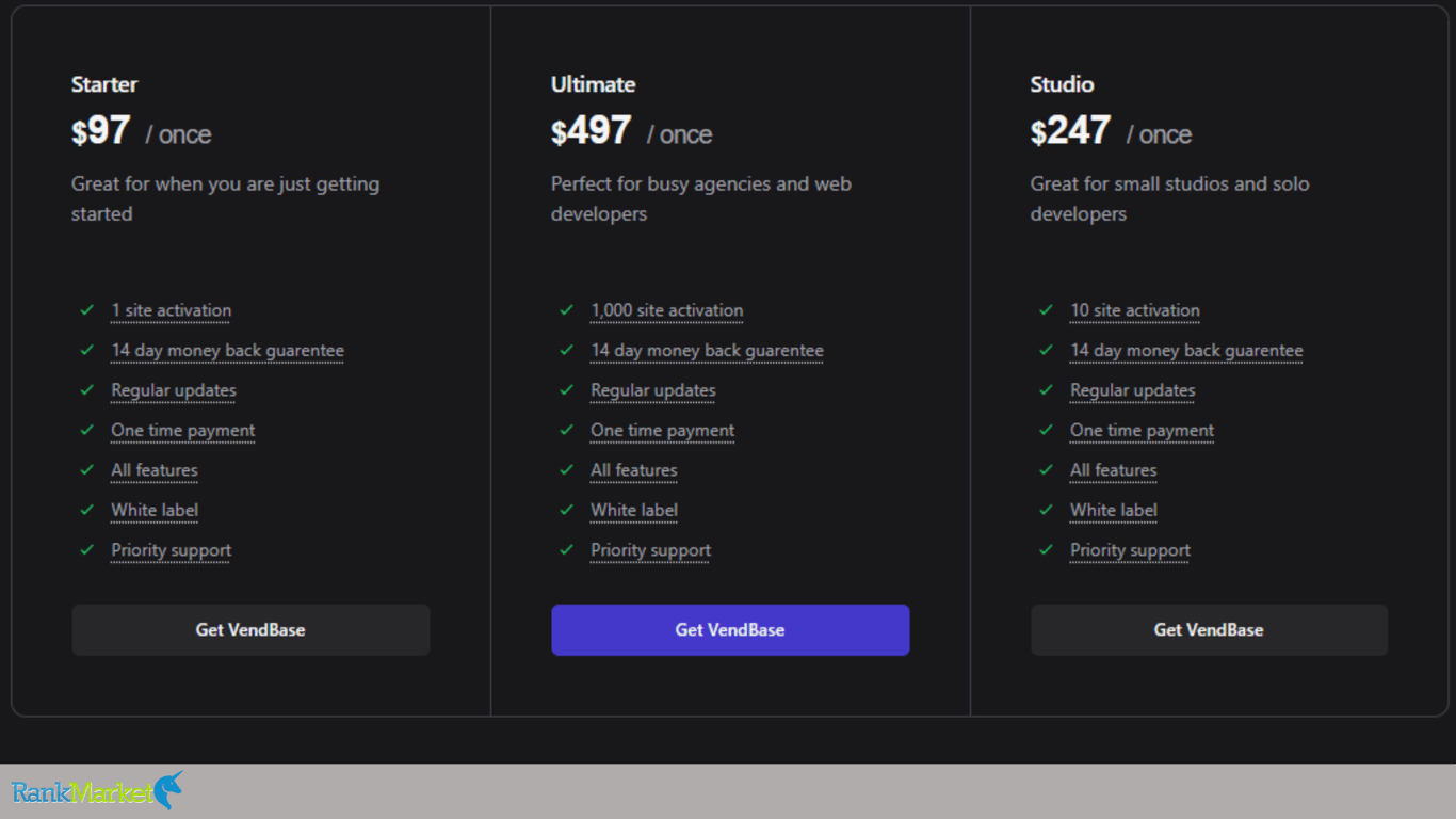 Vendbase-Pricing-Plans