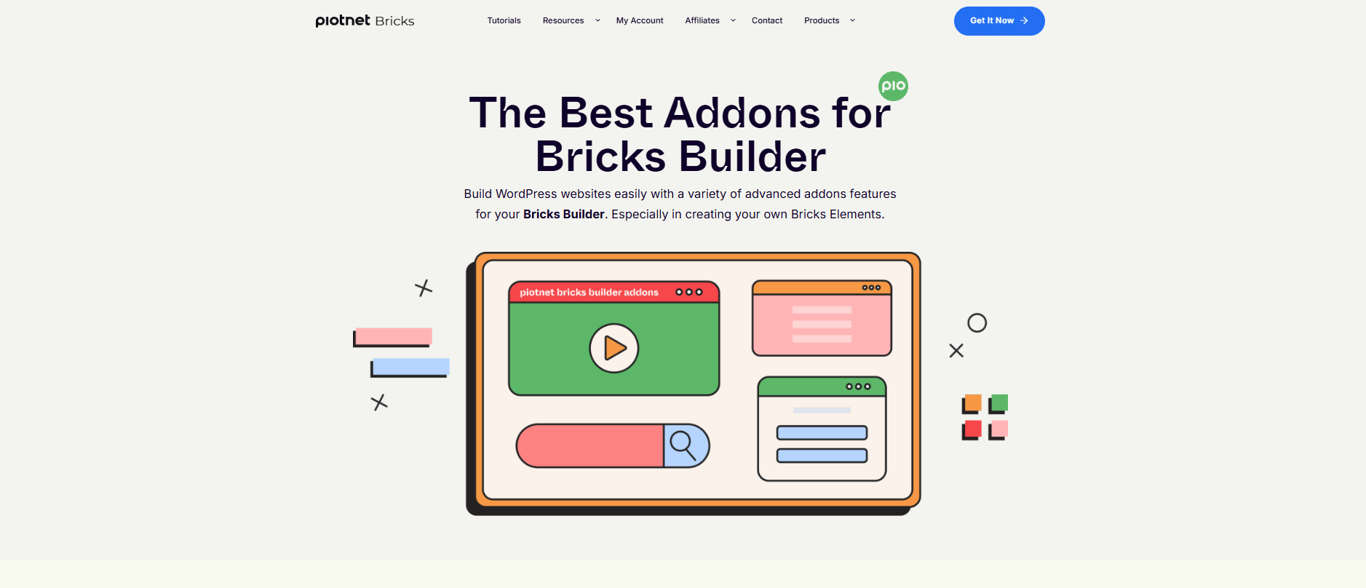 Piotnet-bricks-homepage-interface