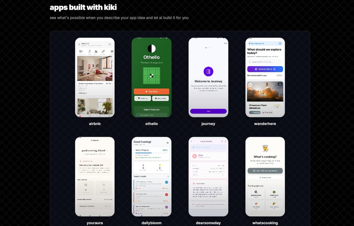 App được tạo bởi kiki.dev