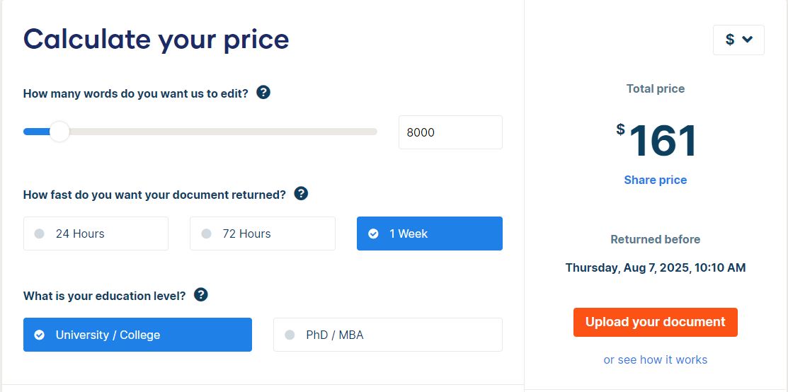Scribbr's pricings