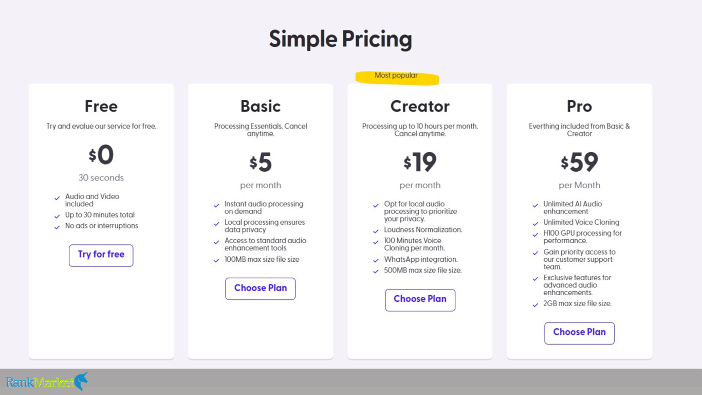 Xound Price List