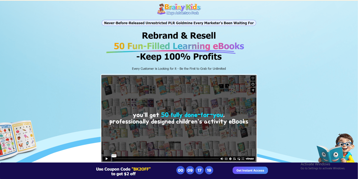 Brainy Kids Mega Adventure Pack homepage