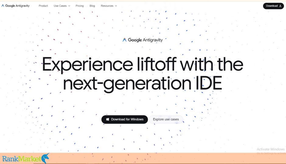 Google Antigravity Experimental Technology Concept Interface