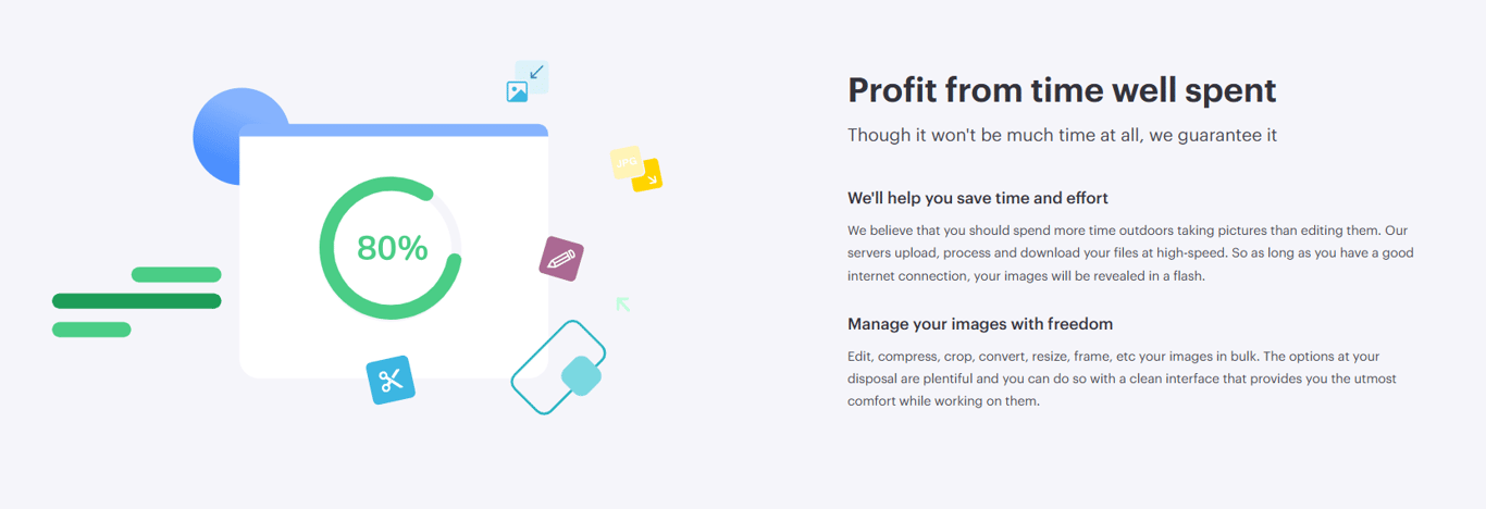 Minimalist-productivity-graphic-featuring-an-eighty-percent-loading-progress-wheel