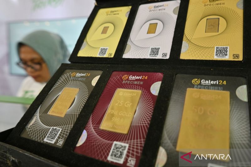 Harga Emas UBS dan Galeri24 Turun, Antam Stabil di Awal Libur Panjang