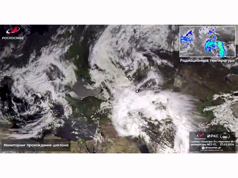 Flooding in Dagestan Captured from Space
